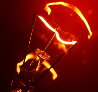 Tungsten bulb Foto stock