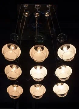Tungsten lamp with background Stock Photos