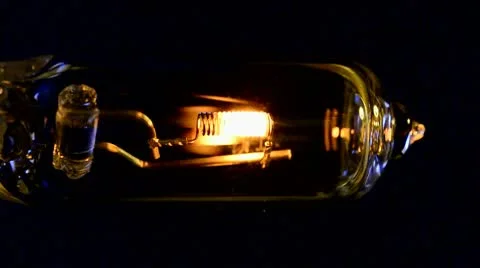 Tungsten Lamp flickering (vertical) Stock Footage 10573080