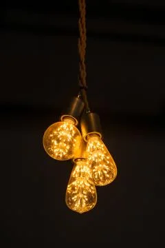 Tungsten lamp for interior Stock Photos