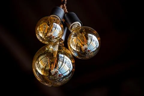 Tungsten lamp for interior Stock-Fotos