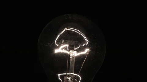Tungsten lamp lights 스톡 동영상 81506612
