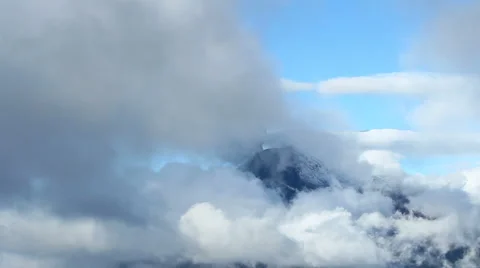 Tungurahua volcano blast ecuador disaster volcanoe volcano tour dust erupting Stock Footage