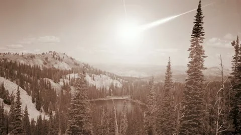 Tunguska Event-Asteroid-Comet-Meteor Collision Stock Footage 21903786