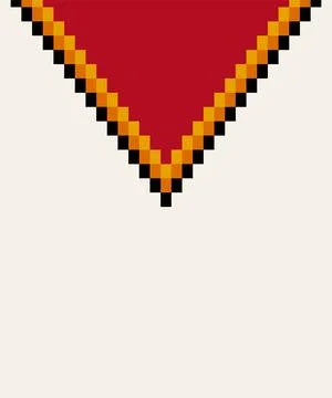 Tunic textile pattern of the Inca Empire, from 15th century CE Illustrazione stock