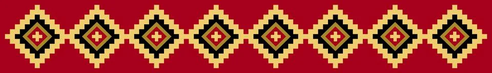 Tunic textile pattern of the Inca Empire, from 15th century CE Stock Illustration