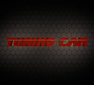 Tuning car background carbon Stock Illustration