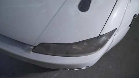 Tuning car. engine in garage. the drift car . Car service. Close-up, Car Repair  Stock Footage 263438104