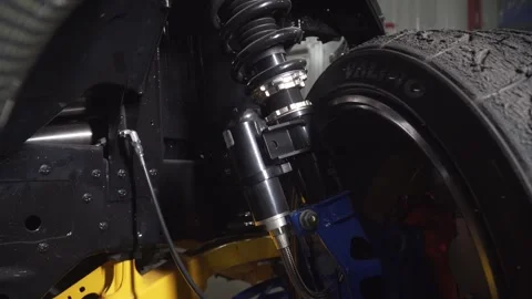 Tuning car. engine in garage. the drift car . Car service. Close-up, Car Repair Stock Footage 274726999