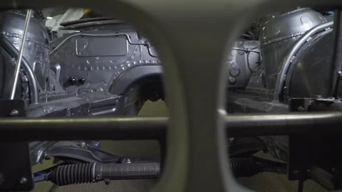 Tuning car. engine in garage. the drift car . Car service. Close-up, Car Repair Stock Footage 275074909