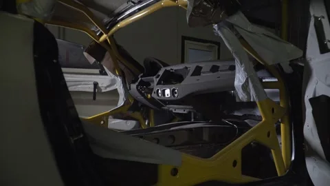 Tuning car. engine in garage. the drift car . Car service. Close-up, Car Repair Stock Footage 275815400