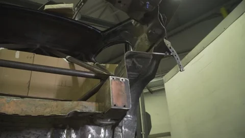 Tuning car. engine in garage. the drift car . Car service. Close-up, Car Repair Stock Footage 276334763