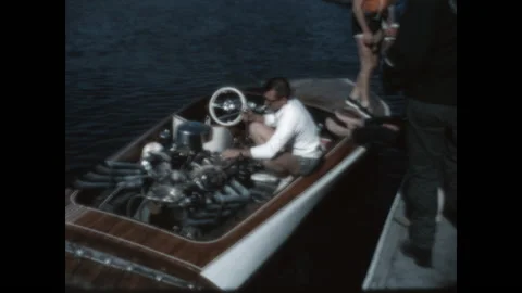 Tuning the Engine 1964 Stock Footage 152492272