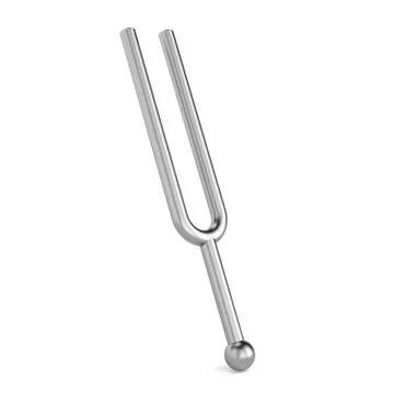 Tuning fork 3D Ilustração Stock