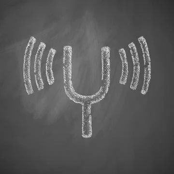 Tuning-fork icon Stock Illustration