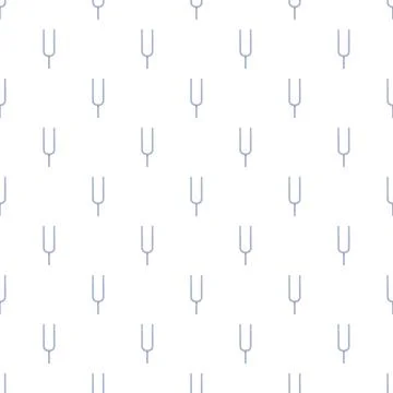 Tuning fork pattern creating musical sound frequency background Stock Illustration