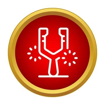 Tuning fork vibrating generating sound waves icon graphic Stock Illustration