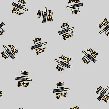 Tuning kit snowboard vector seamless pattern Stock Illustration