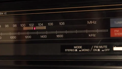Tuning an Old Radio Stock Footage 1073379