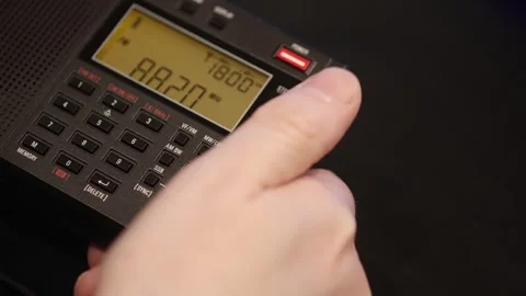 Tuning Radio Stock Footage 322190789