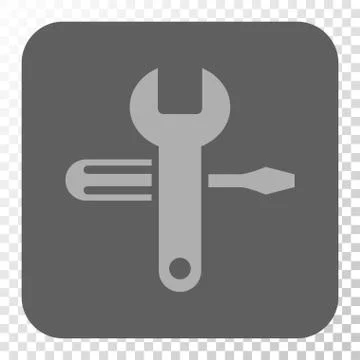 Tuning Rounded Square Button Stock Illustration