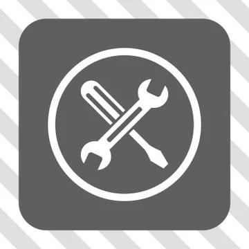 Tuning Rounded Square Button Stockillustratie