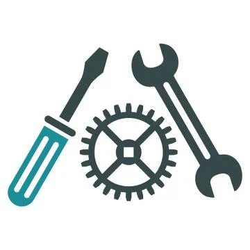 Tuning Service Flat Icon Stock Illustration