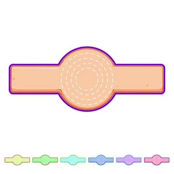 Tuning silicone baking mat cartoon vector graphic Stock Illustration