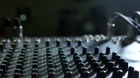 Tuning studio console Stock Footage 47579848