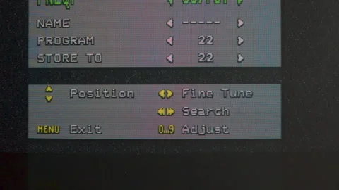 Tuning System Glitch 4K Stock Footage 244787109