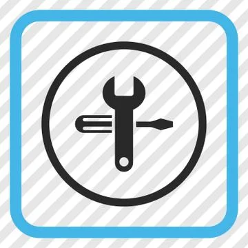 Tuning Vector Icon In a Frame Stock Illustration