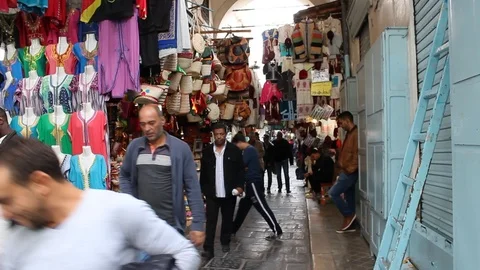 Tunis, souk 库存影片 115325592