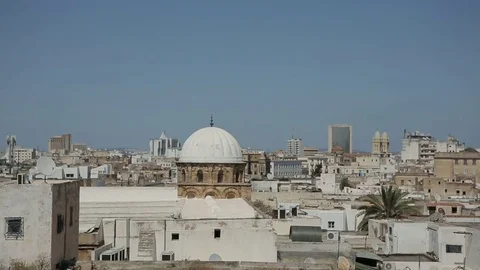 Tunis view on roofs Stock Footage 71790089