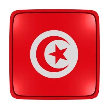 Tunisia flag icon Stock Illustration
