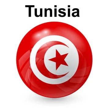 Tunisia flag Stock Illustration
