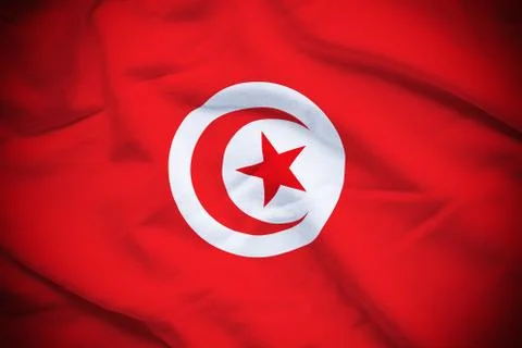 Tunisia Flag Foto stock