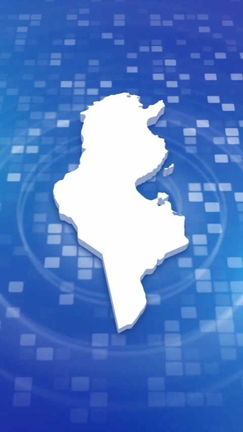 Tunisia Map Intro Stock Footage 259982921