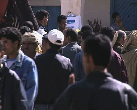 TUNISIA people walking 2 Video stock 21375889