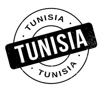 Tunisia rubber stamp Stock Illustration