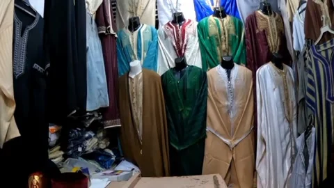 Tunisian robe Video stock 242195598