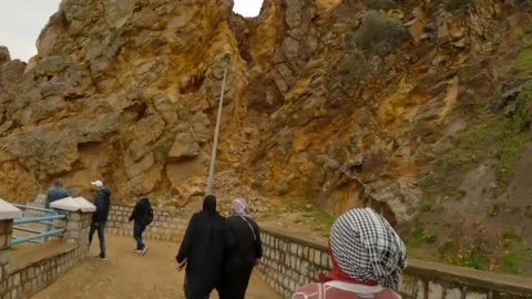 Tunisian tabarka rock Video stock 242945863