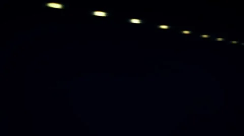 Tunnel and lights passing Stock Footage 7729256