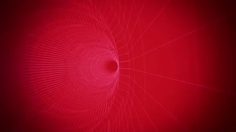 A tunnel animation background created using computer graphics and line effects. Stock Footage 197644366