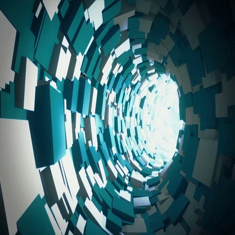 Tunnel Animation Stock Footage 69328263