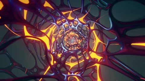 Tunnel animation in the style of sci-fi. Stock Footage 130591864