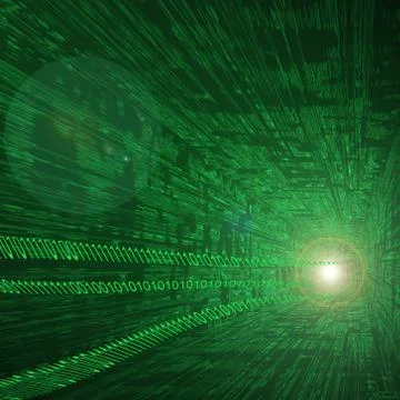 Tunnel with a background Stock Illustration