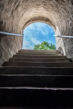 Tunnel from a basement Stock Photos