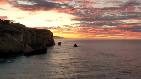 Tunnel Beach Timelapse Video stock 119666579