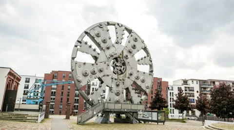 Tunnel boring head hyperlapse tracking shot Stock-Footage 51242965