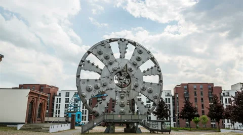 Tunnel boring head hyperlapse tracking shot Stock Footage 51242985